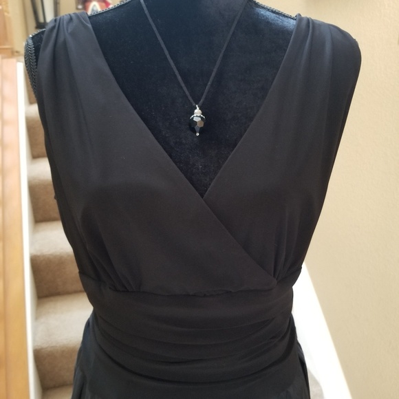 HANDMADE Beautiful Black Drop Necklace!! - Picture 2 of 7